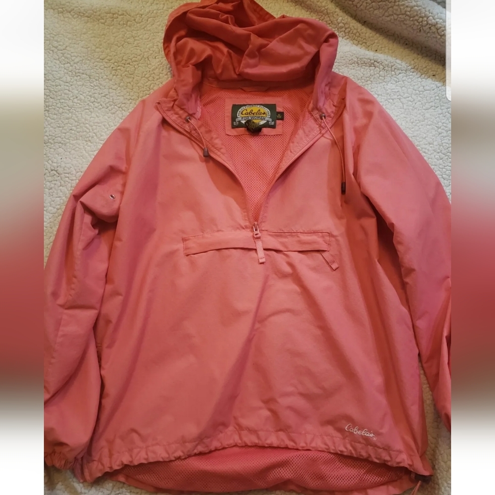 Cabela's pink anorak windbreaker size M